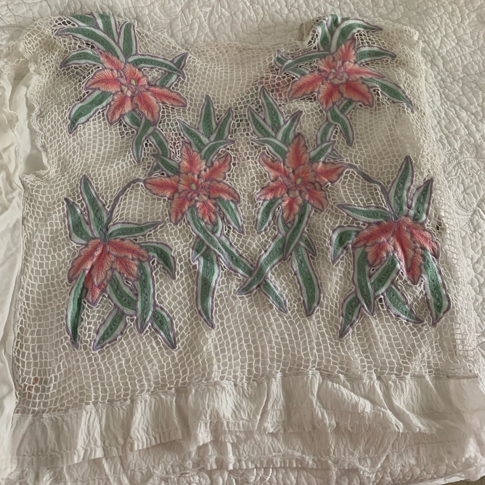 White Cut off T
